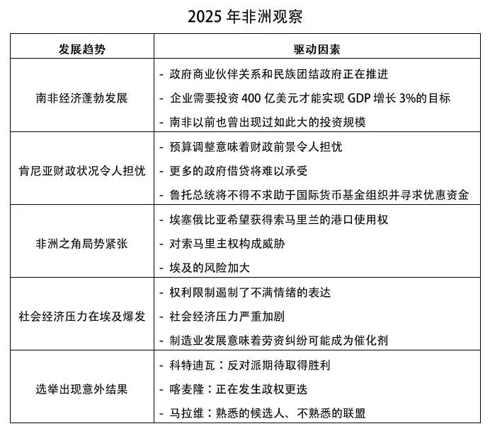 牛津经济研究院2025年观察：剖析南非经济及非洲多国局势？