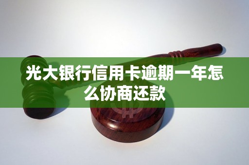 光大银行信用卡逾期一年怎么协商还款