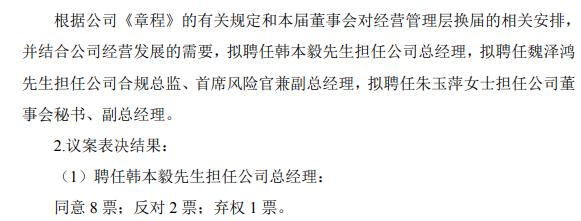 国都证券有限责任公司_国都证券董事会意见不统一_国都证券高管任命反对票