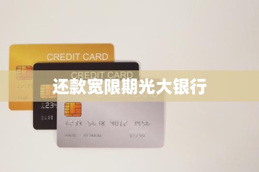 还款宽限期光大银行