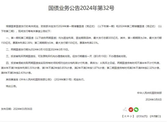 2024年第一期储蓄国债购买时间_现在可以买国债吗_凭证式国债利率2.38%和2.5%