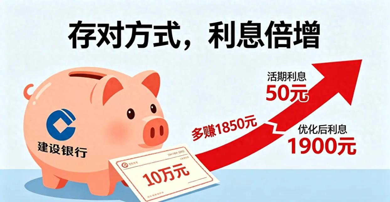 新办的银行卡能存定期吗？10万这样存多赚上千